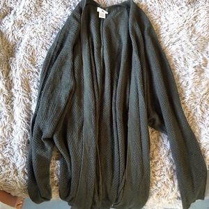 Cozy Forest Green Cardigan